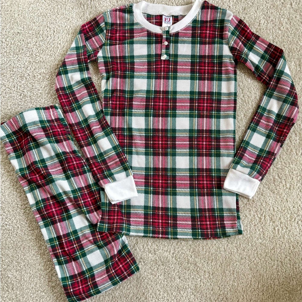 Size 14 Unisex Kids Christmas Plaid Pajama Set - Children’s Place